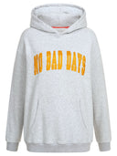 Grauer Hoodie No Nad Days mit Glitzerprint