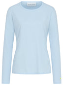 Longsleeve mit Rundhals hellblau