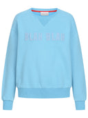 Hellblaues blah blah Sweatshirt