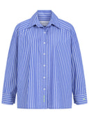 Bluse mit babyblauen Streifen
