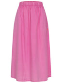 Popeline Rock in fuchsia Vorderseite