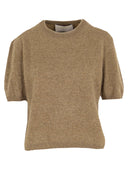 Kaschmir Pullover Brushed Halbarm