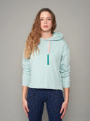 Hoodie in Bleu Love Print Vorderansicht