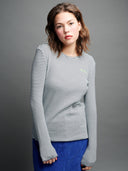 Rib Longsleeve oh la la grau am Model