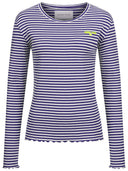 Longsleeve blau-weiß geringelt