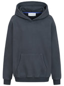 Hoodie Why so serious grauschwarz Vorderansicht