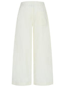 Cord Hose in creme weiß Rückansicht