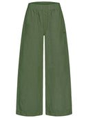 Feincord Hose in olivgrün