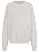 Sweatshirt mit Yes Print in hellgrau Vorderansicht