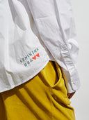 Popeline Bluse in weiß Sunshine hug Stickerei