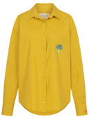 Popeline Bluse in lemon curry