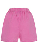 Popeline Shorts in fuchsia Rückansicht