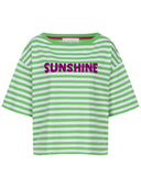 Grün gestreiftes Sunshine T-shirt