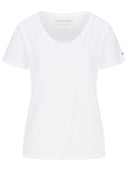 T-shirt V-neck weiß