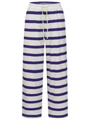 Lounge Hose mit Streifen lila