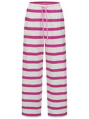 Lounge Hose mit Streifen in pink