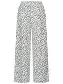 Lounge Leo Frottée Hose in weiss Rückansicht