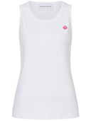 Rib Top in weiss mit Smiley