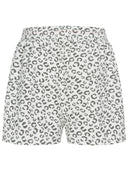 Leo Frottée Shorts in weiß Rückansicht