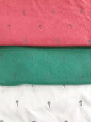 Lurexpalmen auf rosa, grün und weiss