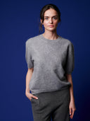 Kaschmir Pullover Brushed Halbarm