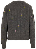 Kaschmir Pullover Zopfmuster