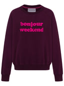 Sweatshirt Bonjour Weekend