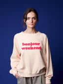 Sweatshirt Bonjour Weekend