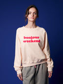 Sweatshirt Bonjour Weekend