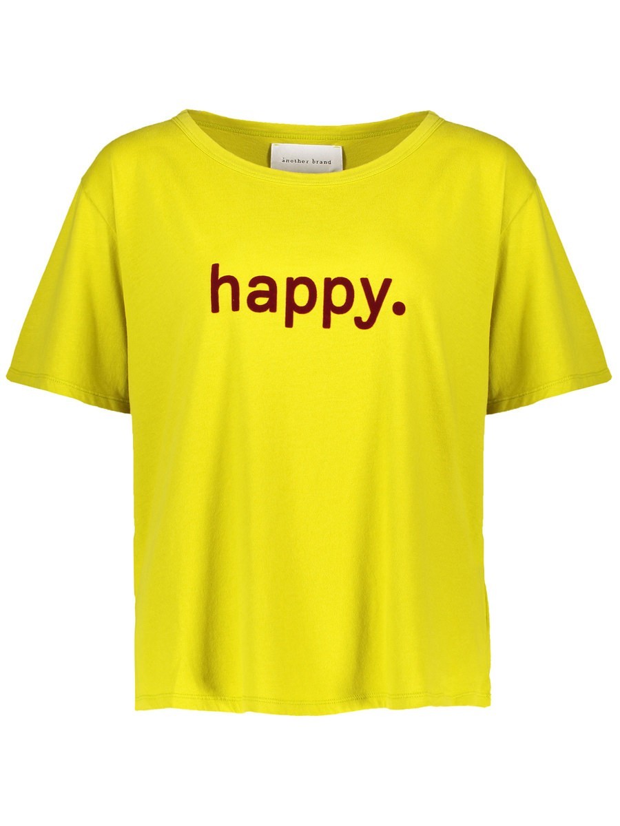 Shirt happy limette Vorderansicht