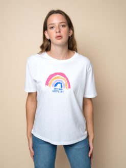 Shirt happy mind mit Regenbogen