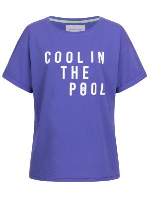 Print Shirt Cool in the Pool royalblau