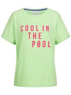 Print Shirt Cool in the Pool grün