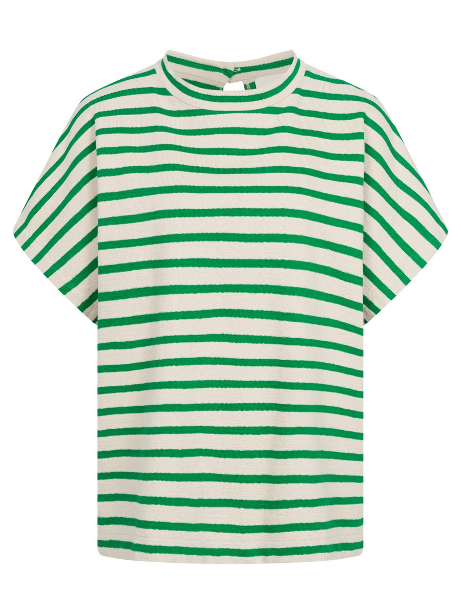 Streifen Shirt in Grün
