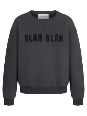 Sweatshirt blah blah mit lurex