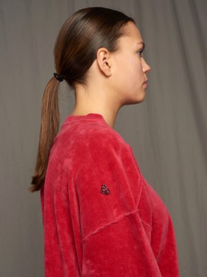 Sweatshirt Velvet rose am Modell