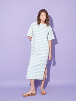 Alternative view of Dress with stripes blue