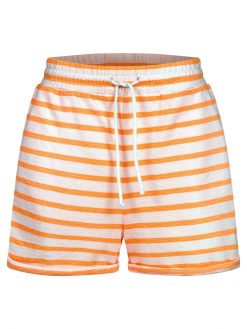 Shorts mit Streifen in orange