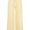 Streifenhose lange in gelb