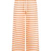 Streifenhose lange in orange