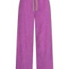 Hose aus Frottee in Lila