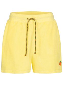 Shorts Frottee in gelb