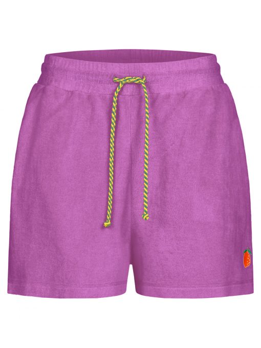 Shorts Frottee in lila