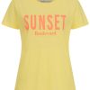 T-Shirt Sunset Boulevard in gelb