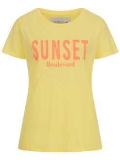 T-Shirt Sunset Boulevard in gelb