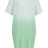 Kleid mit dip dye Effekt in mint grün