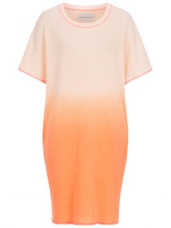 Kleid mit dip dye Effekt in orange