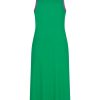 Rib Kleid in Grün