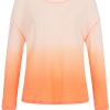 Longsleeve Dip dye orange