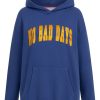 Hoodie No bad Days Print blau